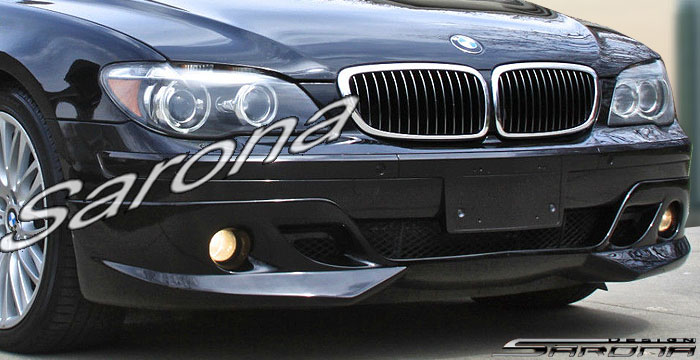 Custom BMW 7 Series  Sedan Front Add-on Lip (2005 - 2008) - $690.00 (Part #BM-049-FA)